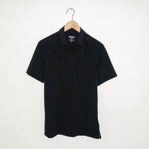 Rhone Men's Small Commuter Polo Shirt in Black Slim fit